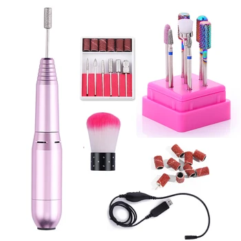 

20000 RPM Electric Nail Drill Machine Set Milling Cutter Gel Polish Grinding Sanding Buffer Nail Art Pen Tools Naill Drill Bits
