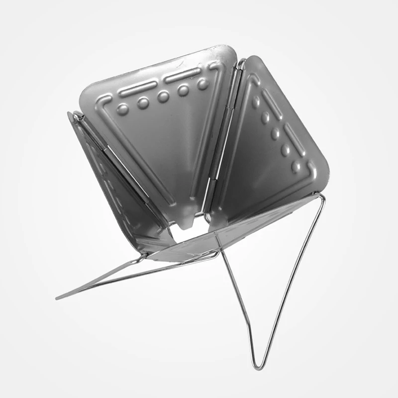 

Silver Coffee Filter Holder Foldable Home Office Cafe Outdoor Rack Stainless Steel Camping Portable
