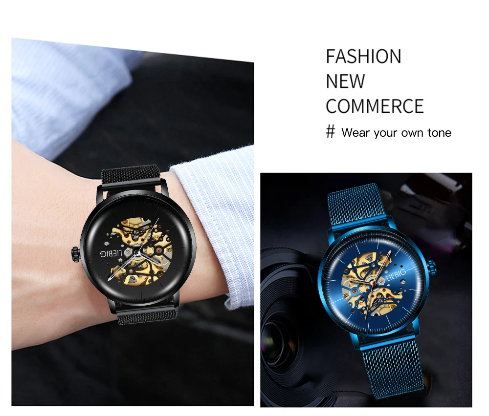 LIEBIG L3001 Horloge водонепроницаемые кварцевые мужские Horloge Mannen повседневные Datum Klok Mannelijke Lederen Riem деловые Horloge Relogio