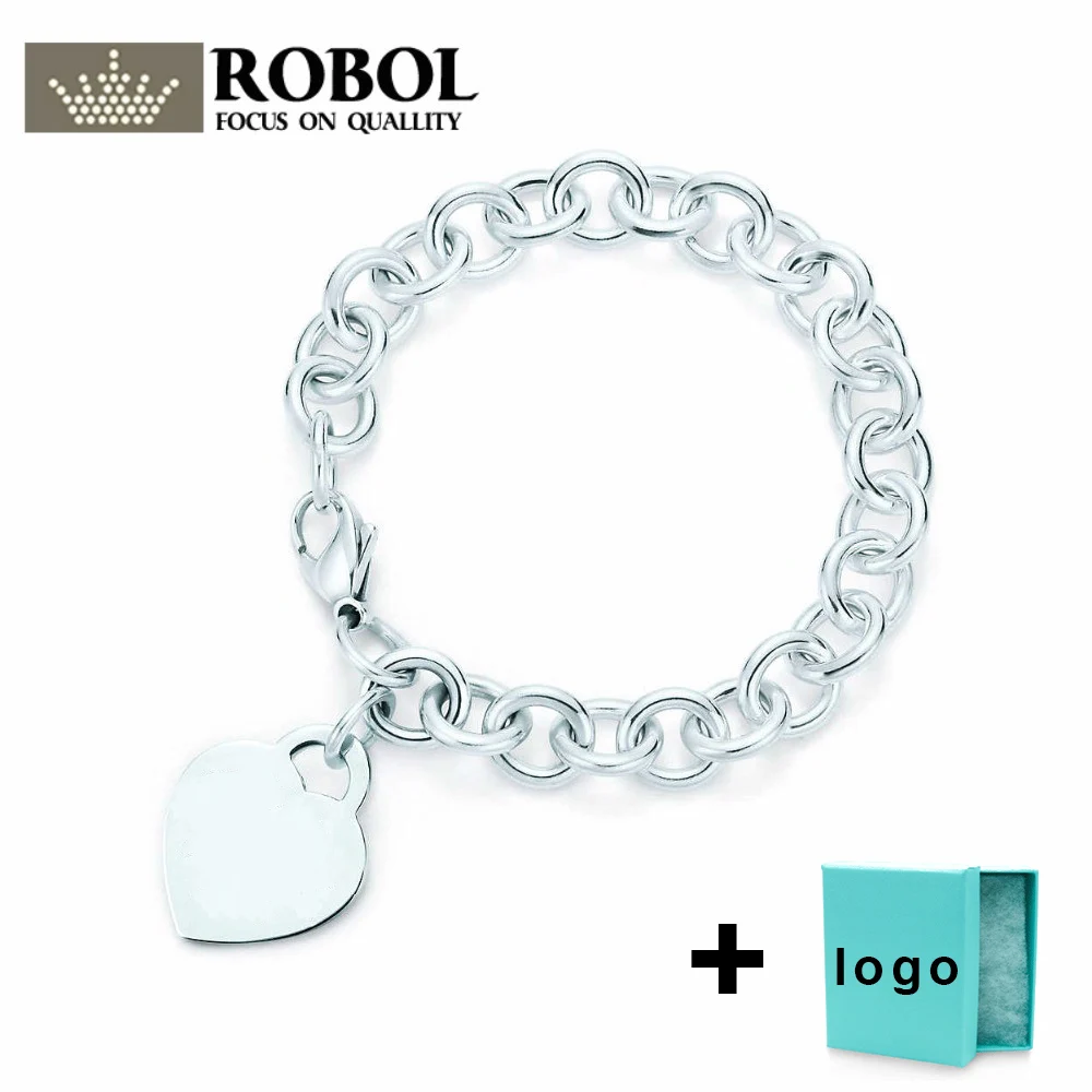 

SL TFB TIFF Rllen Original 925 Sterling Silver Love Classic Engraved Bracelet, Suitable for Free Delivery of Women's Party.