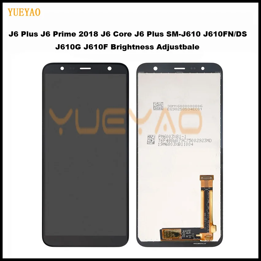 ЖК-дисплей J610FN/DS LCD1480x720 6 0 ''для SAMSUNG Galaxy J6 2018 + SM-J610 Plus дисплей с сенсорным