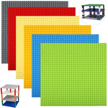 Duplo-face 32*32 pontos placa de base empilhável para tijolos pequenos diy blocos de construção placa base compatível clássico bloco brinquedo do miúdo