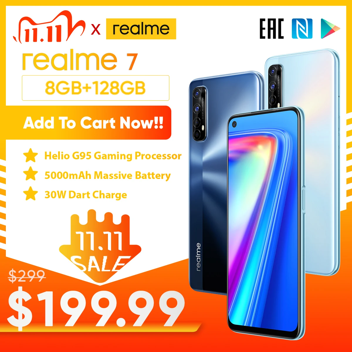 Realme 7 Version mondiale téléphones portables débloqués 30W Charge rapide Smartphone 8GB RAM 128GB ROM téléphones mobiles Helio G95 téléphone de jeu | AliExpress