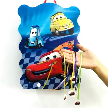 

40*30cm mcqueen Pinata Cartoon Funny Party Supplies Kid Disposable Plastic Children's Birthday Boys Party Favors Decoration