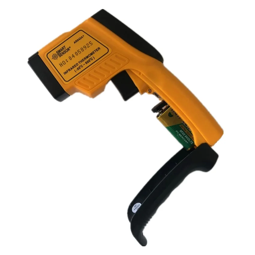 AR842A+ IR цифровой инфракрасный термометр электронный-50~ 600C(-58-1112F) точечный ручной прибор для измерения температуры