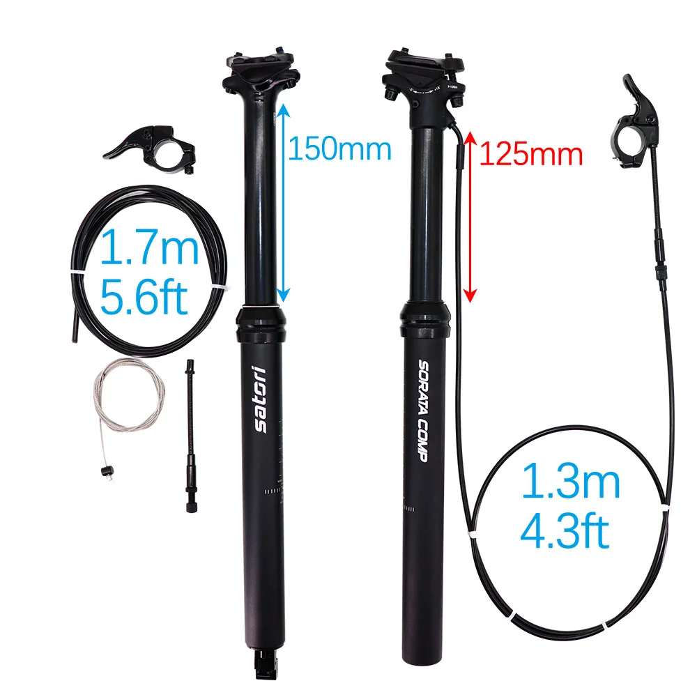 Satori MTB капельница Подседельный штырь Регулируемая по высоте 150 мм Дорожный sorata pro