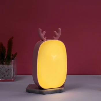 

Multifunctional Cute Deer Small Table Lamp USB Rechargeable Home Outdoor Portable Kids LED Eye Protection Reading desk lamp