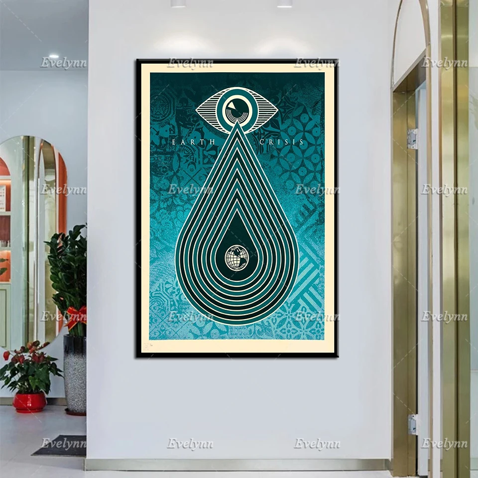 

Pop Art,'Earth-Crisis',Nordic Retro Posters Minimalism Canvas Painting Wall Art Prints Home Decor Canvas Unique Gift