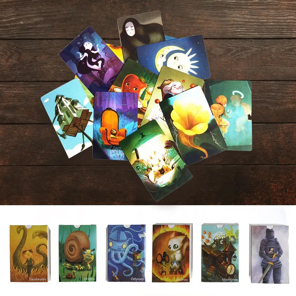 

84 Cards English Just A Word DIXIT Cards Board Games Family Party Deck Card Game Multiplayer Table Games Kids Gift