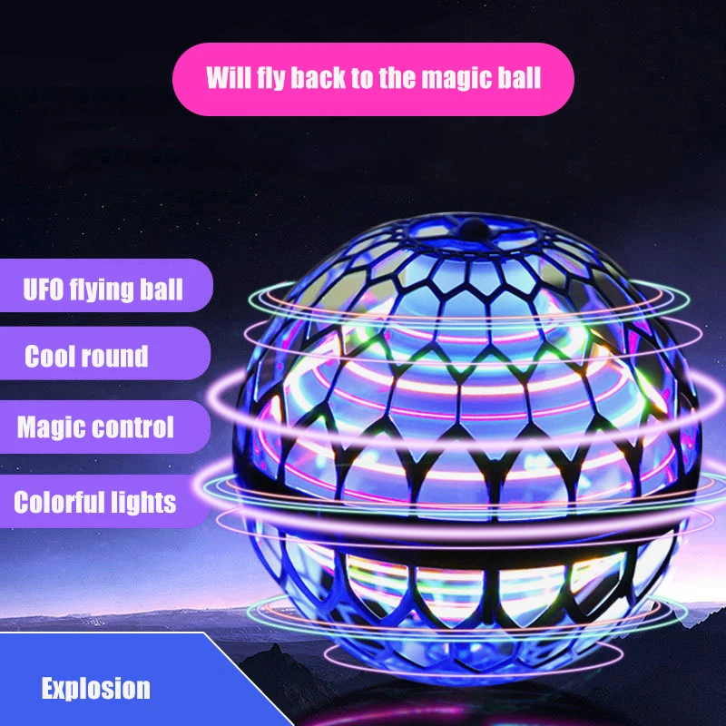 Flynova Pro летающий шар Спиннер игрушка Дрон с ручным управлением Вертолет Mini UFO Boomerang