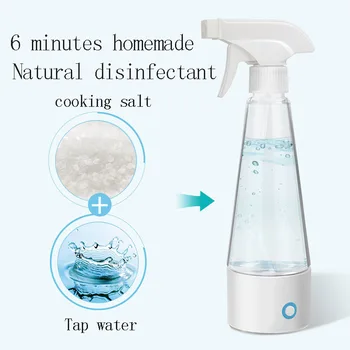 

84 Disinfection Water Maker Reusable Sodium Hypochlorite Generator Usb Charging Disinfectant Air Sprayer For Cleaning Home