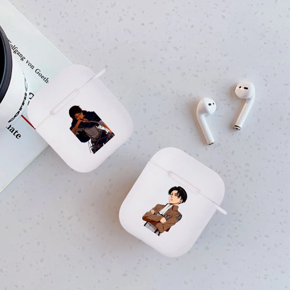 

New Anime Attack On Titan Silicone TPU Airpod Case for Apple Airpods 1 2 Case Wireless Earphone Cover Coque Fundas