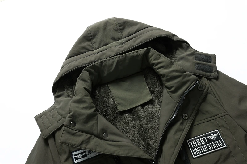Повседневная мужская куртка, теплые куртки, Jaqueta Masculina Chaquetas Hombre, меховая Мужская армейская ветровка 6XL, пальто, куртки