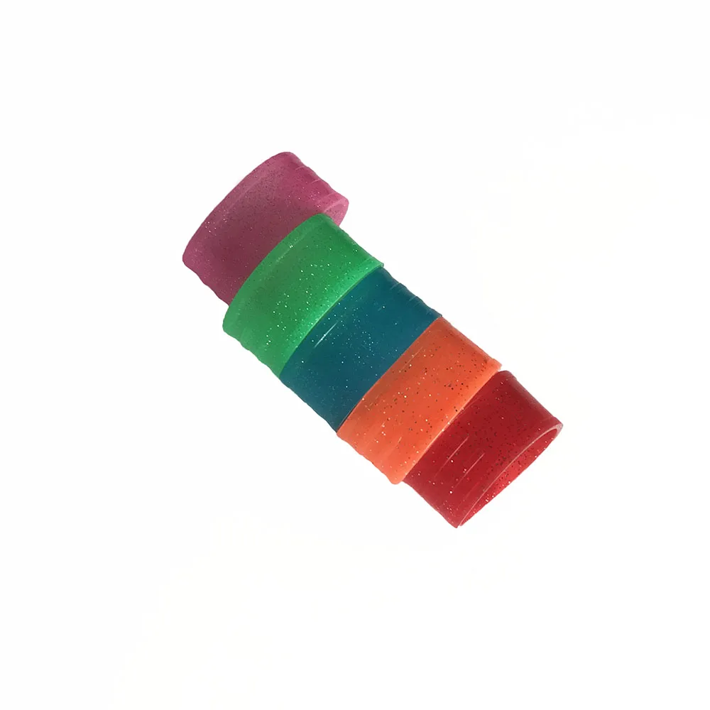 5 pcs tennis racket handles's silicone ring fluorescence color Fixed tennis overgrips random colors