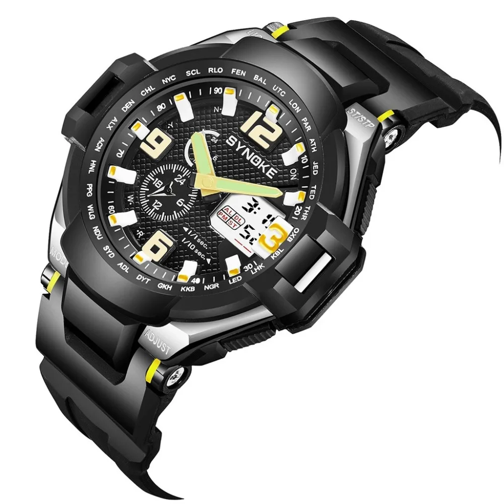 SYNOKE мужские цифровые часы уличные спортивные студенческие часы водонепроницаемые электронные часы мужские часы Relogio Masculino 20X