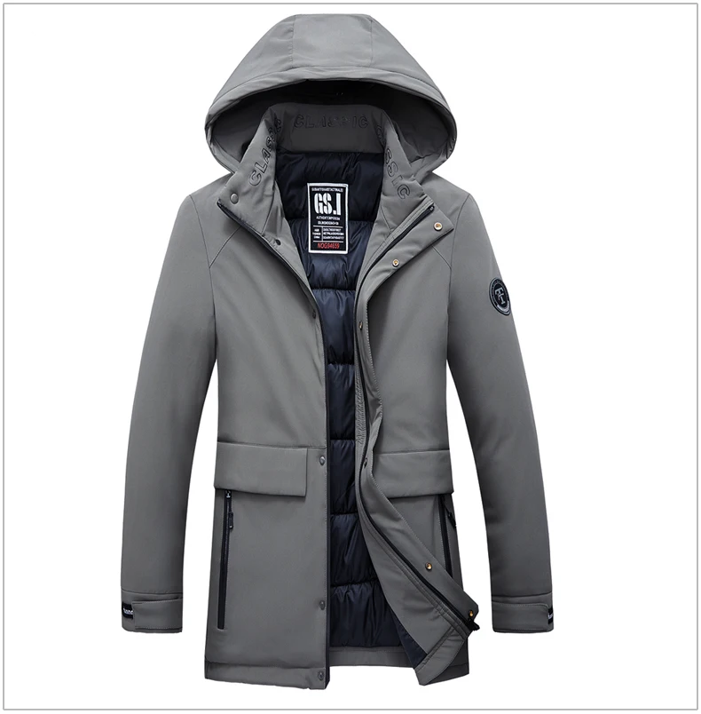 Thicken Fashion Parka Male 2020 Mens Overcoat Outwear Casual Jacket Waterproof New Autumn Winter Thermal Homme Coats 4XL MOOWNUC mens parka coats sale