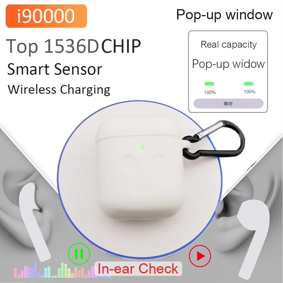 

i90000 TWS Wireless Earphone Sensor Pop up Tap Control Wireless Charging PK i200 i500 i1000 i2000 i9000 i10000 i20000 TWS