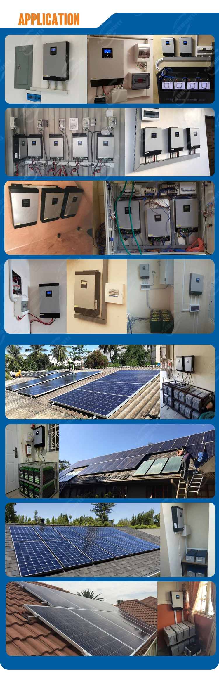 Factory sell 5.5kW Solar Inverter VM II Plus 5.5kVA MPPT Solar Hybrid Inverter