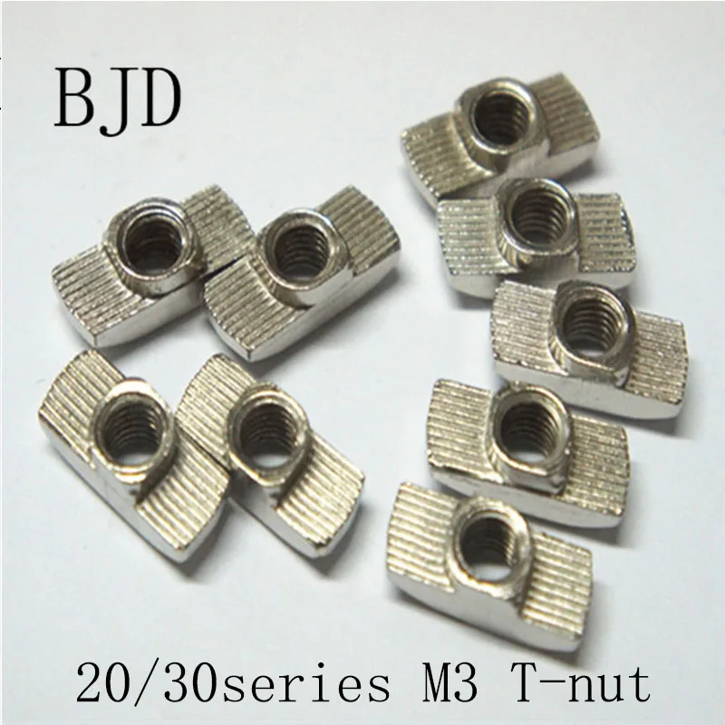 10 30 20 50 100 шт. M3/M4/M5* 10*6 для 20 серий слот Т-образная гайка раздвижной Молоток падение в гайки закрепить разъем алюминиевый экструзионный