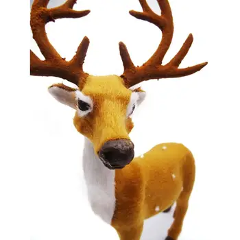

Reindeer Christmas Reindeer Christmas Decor Brown Doll Shop Window Showcase Gift Imitation Elk Ornament Party Xmas Home