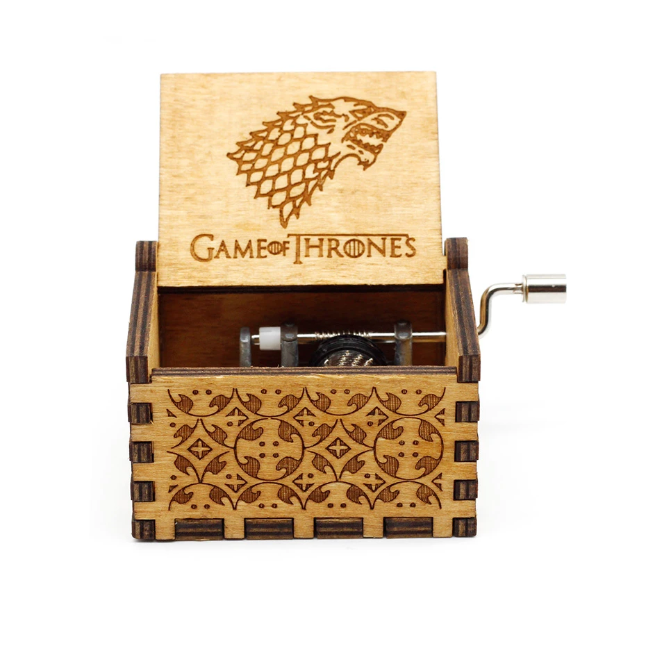 Game of Throne Деревянная музыкальная шкатулка с ручными коленями, королевская богемная Музыкальная шкатулка с рапсодой, игра трона, подарок, ты мой Солнечный свет - Цвет: Game of Throne