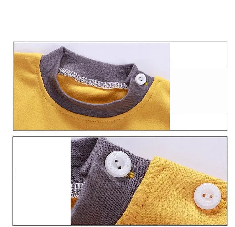 2022 New Trend Children's Underwear Sets Spring Autumn Cotton Baby Boys Girls Long Sleeve Home Service Clothing Suit stylish baby clothing set