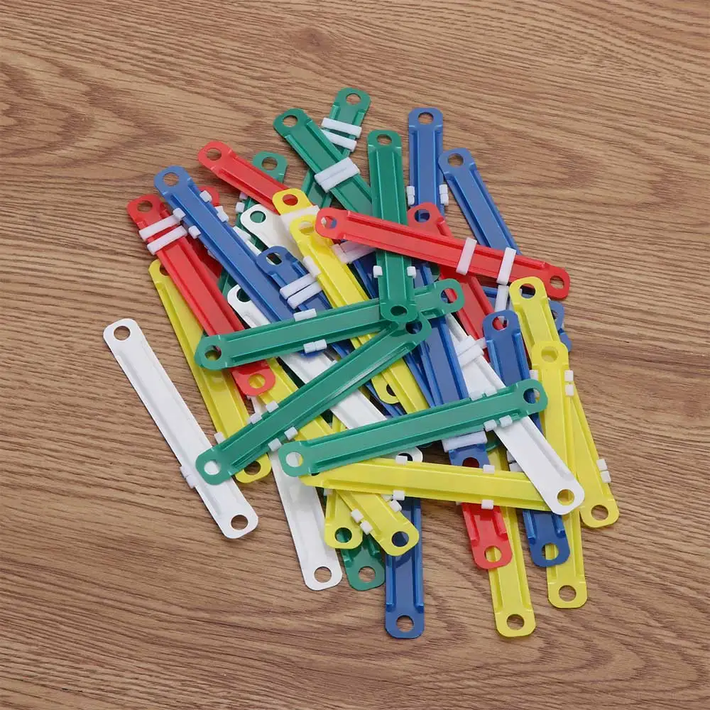 File Paper Binding Clip Two-Hole Loose-leaf File Folder Hinged Rings 50PCs