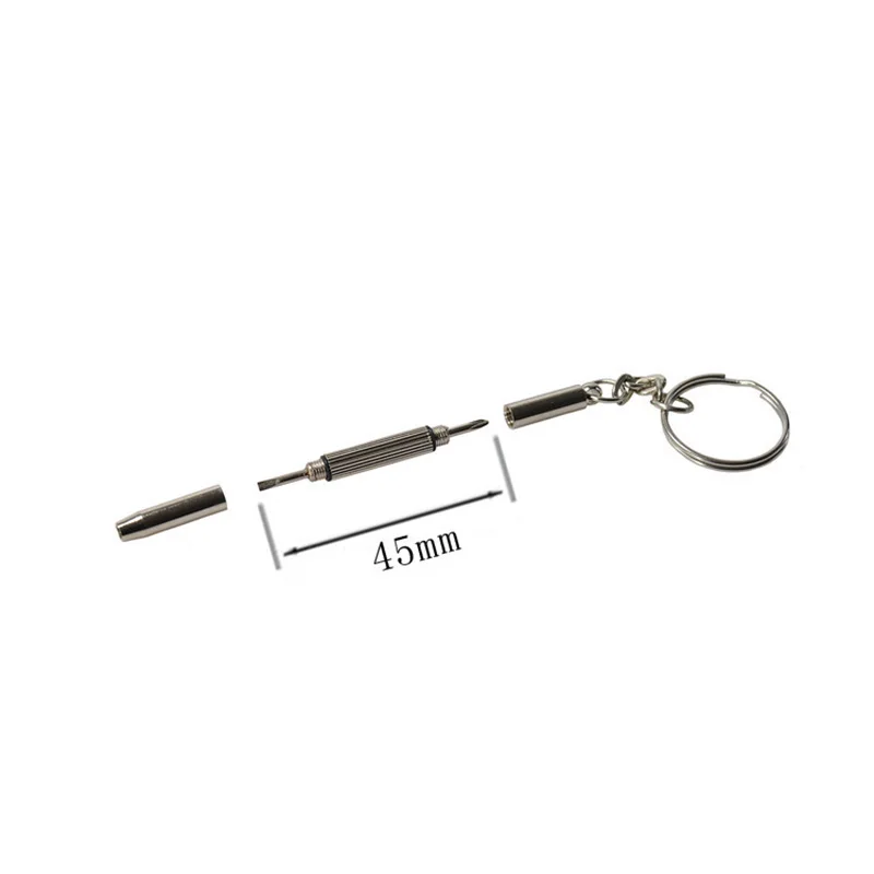 Screwdriver Set Eyeglass Screwdriver Portable Stainless Steel Keychain 3 In 1 Repair Kit Tools for Eyeglass Sunglasses Watch