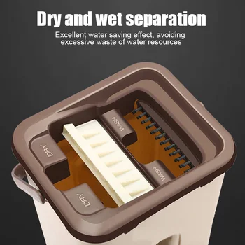 

Dust Wizard Mop Cleaning Tool Kit 360 Degree Rotating Tile Marble Floor for Living Room Kitchen For Drop Ship