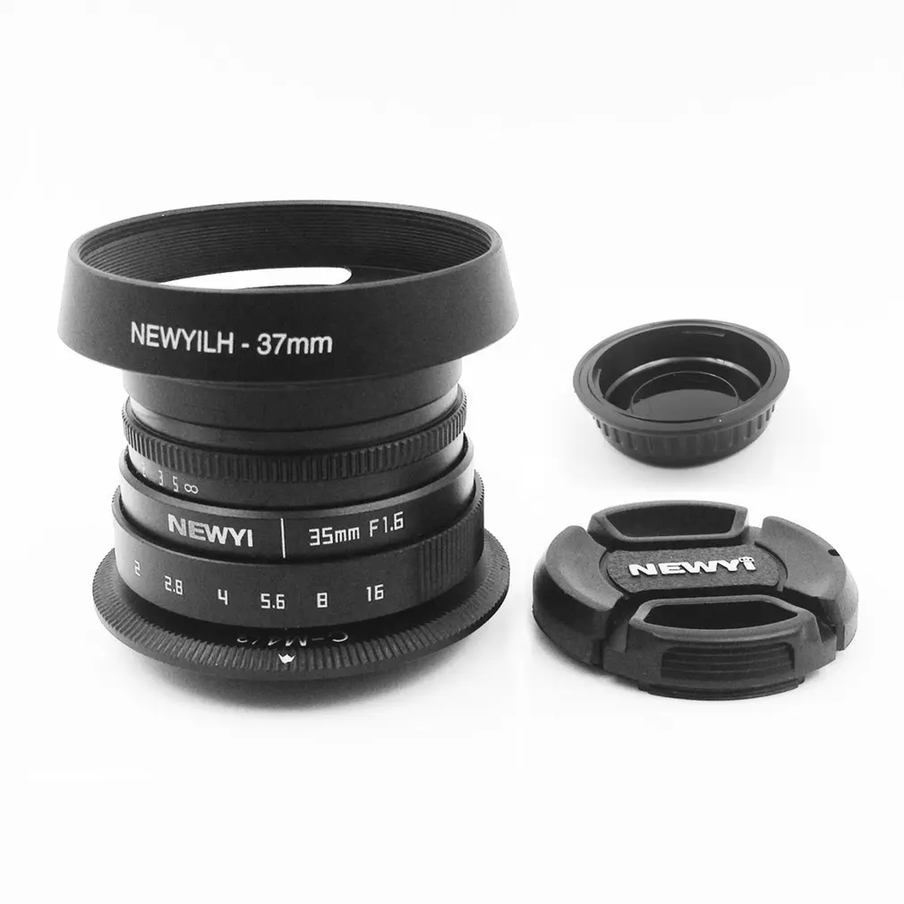 Мини 35 мм f/1,6 APS-C телевизионный объектив для Nikon1 V1/J1/V2/J2/J3/V3/S1/S2/AW1/JMount адаптер капота камеры
