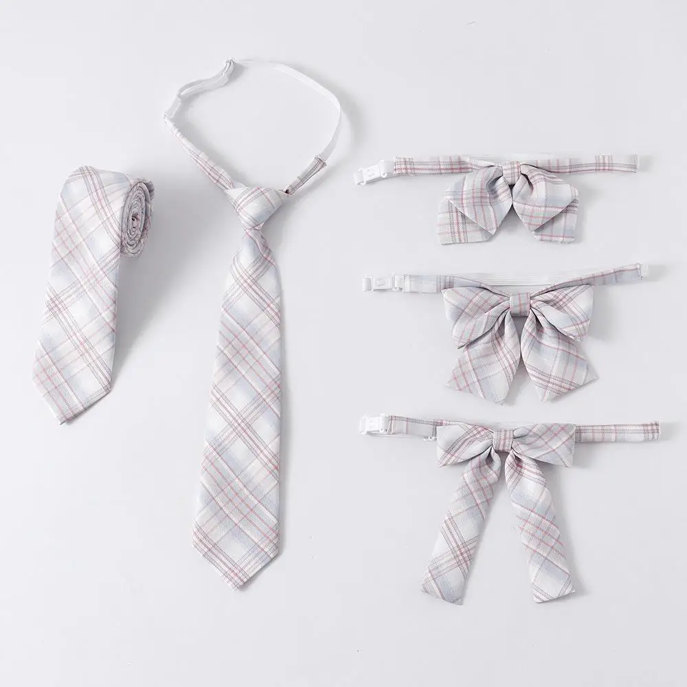 Белая форма Jk галстук-бабочка милый японский/Корейский школьная форма аксессуары галстук-бабочка дизайн узел широкий галстук регулируемый - Цвет: 5-pcs sets