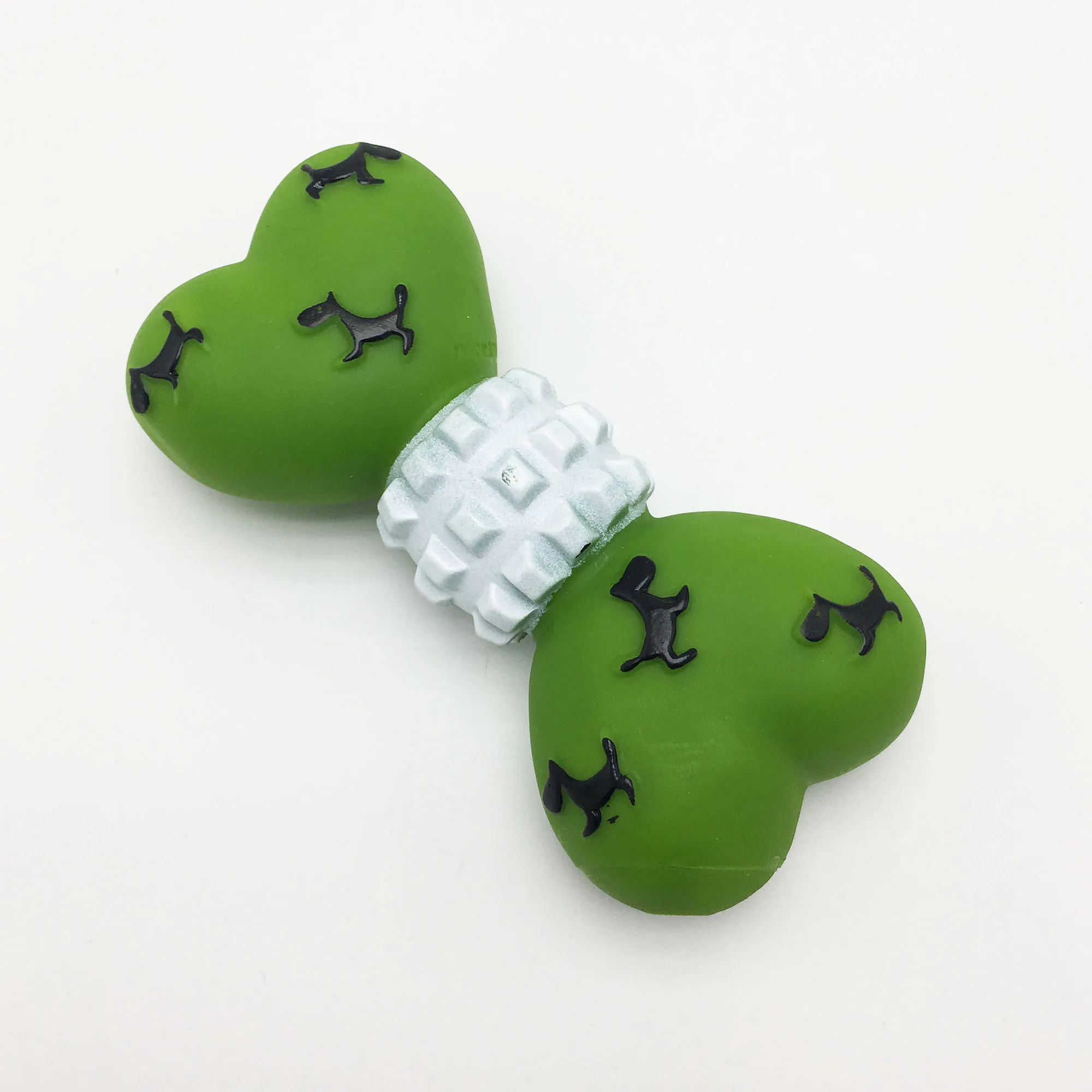 Green bowknot Bonzerpet собака винил скрипучий кричащий жевательный милый мультфильм прорезывание зубов молярная прочная игрушка для домашних животных - Цвет: Green bowknot