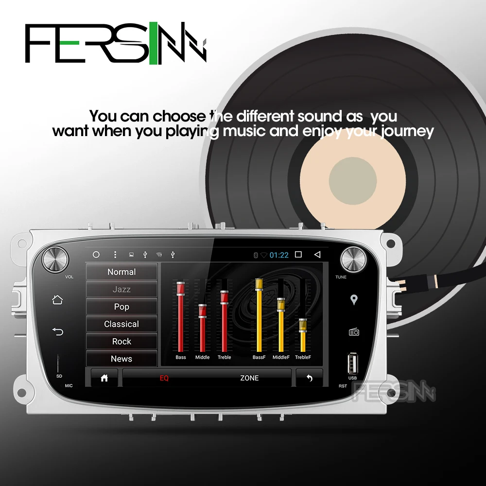Sale Android 9.0 2din Car DVD Octa core for Ford Mondeo C-max focus galaxy S-max car dvd gps radio video player in dash dvd 1024*600 3