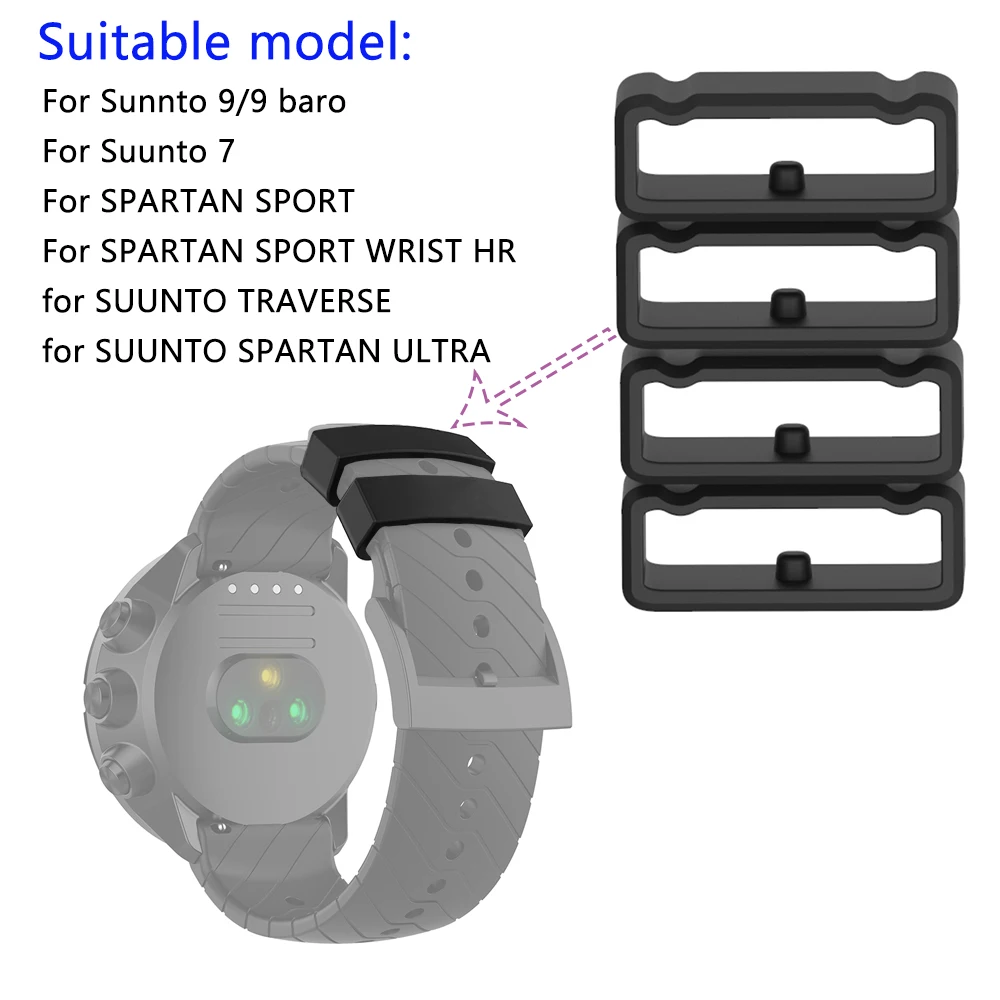 Силиконовая резиновая петля для SUUNTO Spartan держатель ремешка 24 мм специальное