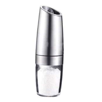 

Stainless Steel Electric Induction Pepper Mill Salt Grinder No Battery Porcelain Grinding Core Mill Kitchen Tools