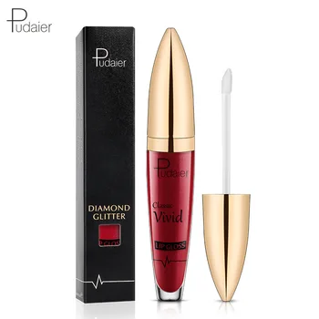 

Matte metallic Diamond chameleon lip gloss Nourishing moisturizing lip glaze Non-stick cup pearl lipstick Matte Lip