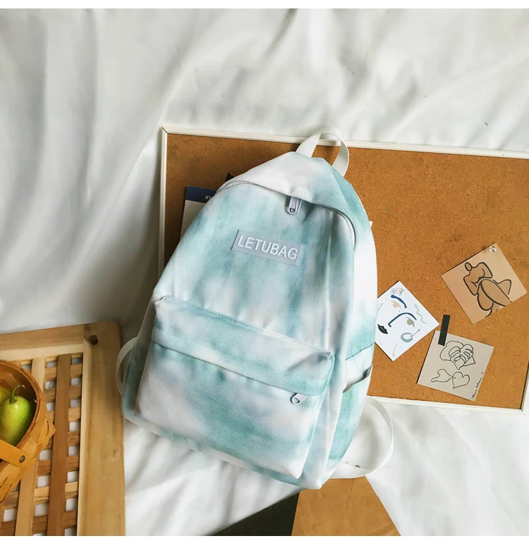 Симпатичный стильный школьный рюкзак для девочек, высококачественный прочный холщовый женский рюкзак для путешествий, модная школьная сумка с градиентом для подростков
