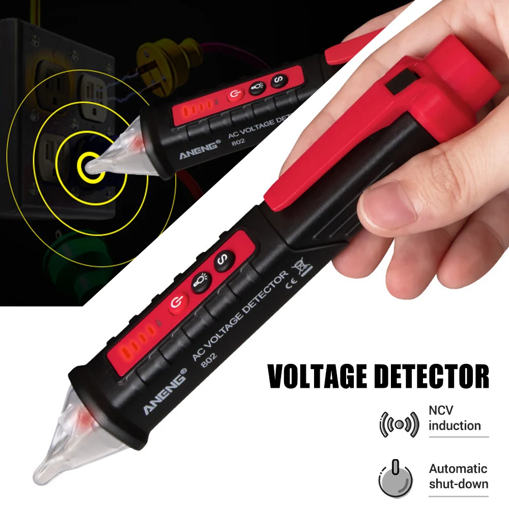 12-1000V Automatic Sensitive Wall Socket Electric Test Pen Safety Contactless Sensitive Voltage Detector