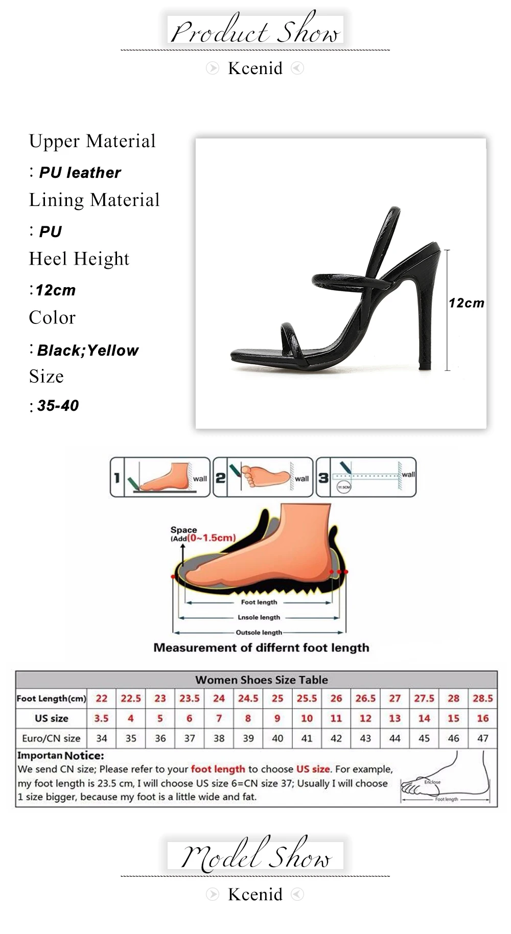 Kcenid/Новые модные летние женские босоножки на высоком каблуке; пикантные туфли с открытым носком на тонком каблуке; Высококачественная обувь под змеиную кожу; цвет желтый, черный; Размеры 35-40