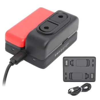 

For Insta 360 Dual Charger Fast Charge Hub for Insta360 ONE R Battery Base /Boosted Battery Base Charging Accessories
