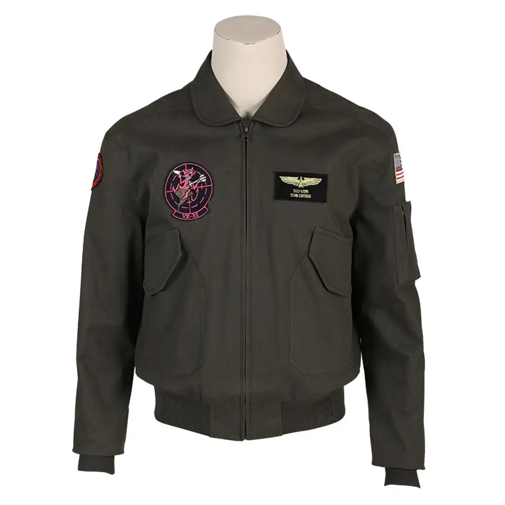Top Gun Maverick пилот, куртки, комбинезоны косплейный костюм в стиле милитари Том Круз костюмы косплей - Цвет: Синий