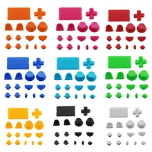 

15Pcs/Set Replacement Parts Solid Color Buttons Kit for PS4 Controller Plastic Gamepad Ample Spare Parts
