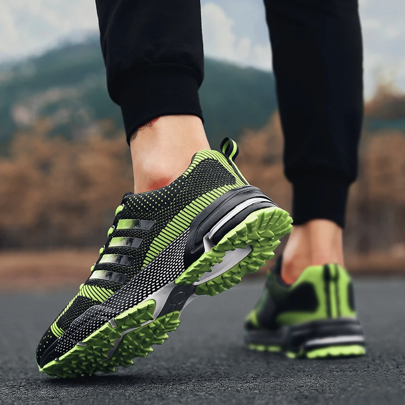 Мужские кроссовки; легкие повседневные кроссовки Flyknit; удобные дышащие модные износостойкие кроссовки для тренировок; Прямая поставка; AODLEE