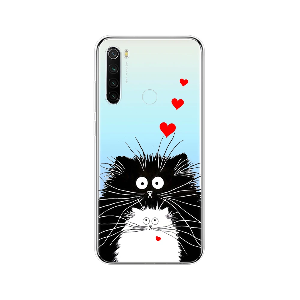 Силиконовый чехол для xiaomi redmi note 8, чехол из мягкого ТПУ, чехол для redmi note 8 T, redmi note 8 pro, бампер с рисунком милых цветов