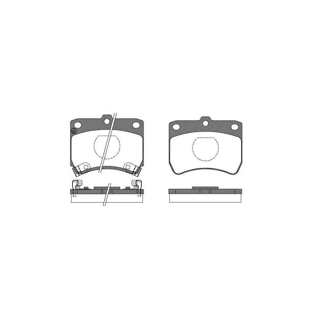 Керамические тормозные колодки для KIA PRIDE 1990/01- MAZDA 121 I 1987/03-1990/11 запасные части