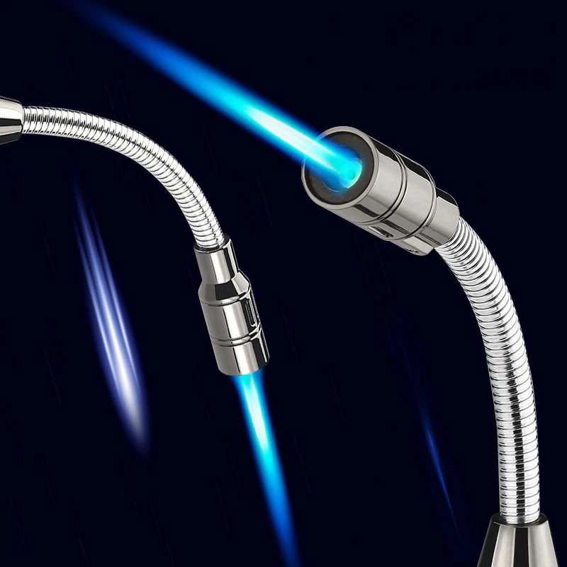 

Металлические газовые зажигалки в форме свечи, аксессуары для курения, ветрозащитные зажигалки для барбекю, кухни, ювелирные изделия для го...