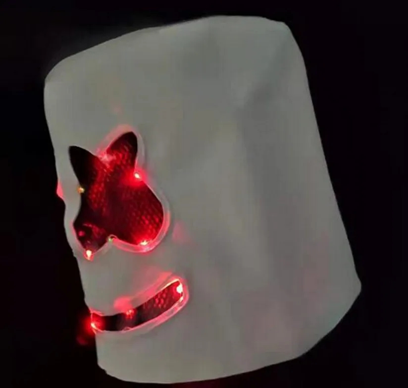 Dj marshmallow маска неоновая бесступенчатая светящаяся маска сто электронных слогов неоновая маска