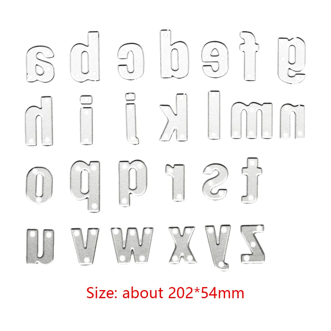

26pcs/set Small Letter Metal Cutting Dies Lowercase Alphabet Craft Tool For Scrapbooking Template Embossing