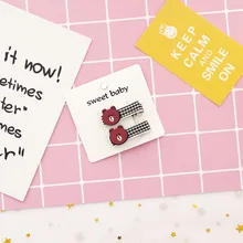 Южная Корея милая повязка на голову для девочек маленькие акриловые Мультяшные Детские Заколки корейский стиль все края включены принцесса сторона клип волос