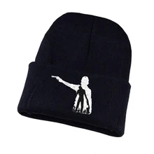 Аниме «Ходячие мертвецы», вязаная шапка для косплея, шапка унисекс с принтом для взрослых, Повседневная хлопковая шапка для подростков, зимняя вязаная шапка